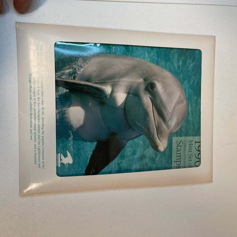 1990 USPS Mint Set of Commemorative Stamps‎ with Album and Mounts